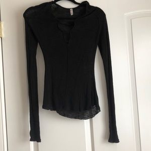Black Free People long sleeve shirt
